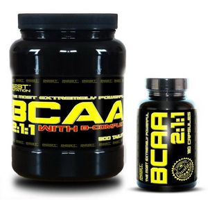 BCAA 5000 + BCAA 2: 1: 1 Zdarma od Best Nutrition 250 tbl. + 120 kaps. obraz