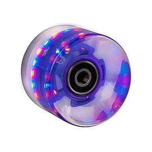 Svítící kolečko na penny board 60*45 mm vč. ložisek ABEC 7 tmavě fialová obraz