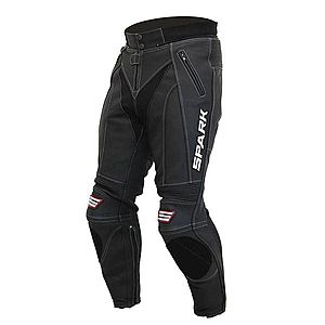 Pánské kožené moto kalhoty Spark ProComp černá S obraz