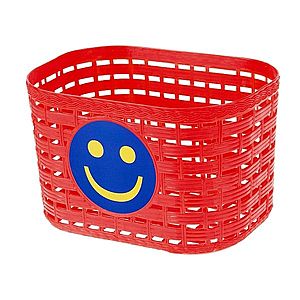 Dětský plastový přední košík M-Wave P Children's Basket červená obraz