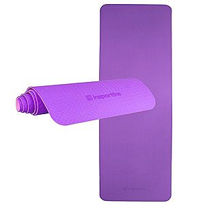Fitness podložka inSPORTline Doble 173x61x0, 6 cm fialovo-růžová obraz