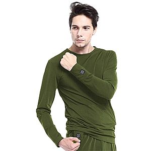 Vyhřívané tričko s dlouhým rukávem Glovii GJ1C zelená XL obraz
