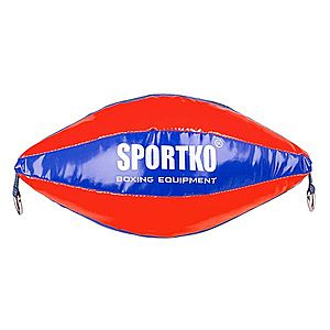 Boxovací pytel SportKO GP2 22x40cm / 4, 5kg modro-červená obraz