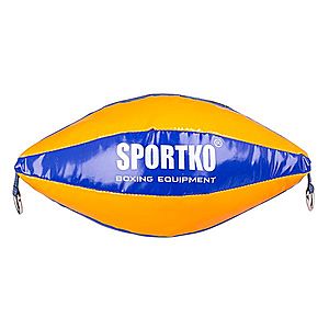 Boxovací pytel SportKO GP2 22x40cm / 4, 5kg oranžovo-modrá obraz