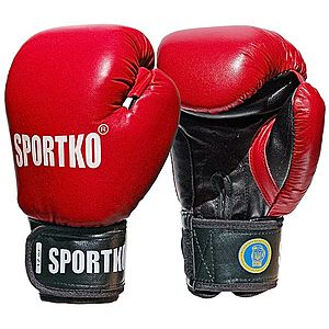 Boxerské rukavice SportKO PK1 červená 12oz obraz