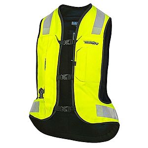 Airbagová vesta Helite Turtle 2 HiVis, mechanická s trhačkou žlutá XL obraz