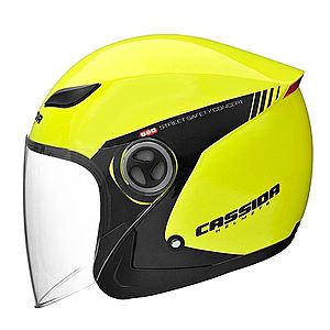 Moto přilba Cassida Reflex Safety černá-fluo žlutá XL (61-62) obraz