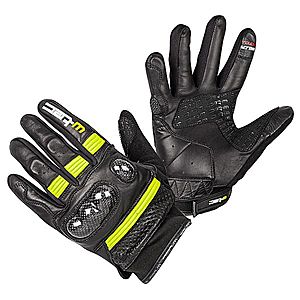 Moto rukavice W-TEC Rushin Black-Fluo Yellow 3XL obraz