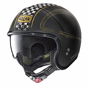 Moto helma Nolan N21 Getaway Flat Black-Gold XL (60-61) obraz