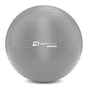 Gymnastický míč fitness 85cm s pumpou - stříbrný obraz