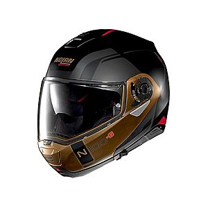 Moto helma Nolan N100-5 Consistency N-Com P/J Flat Black-Bronze S (56) obraz