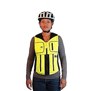 Airbagová vesta pro cyklisty Helite B'Safe, elektronická zeleno-žlutá XL obraz