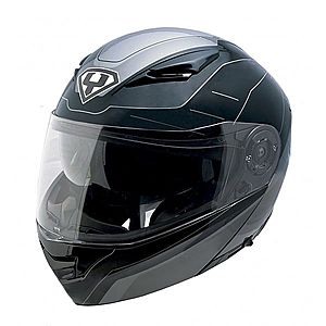 Výklopná moto helma Yohe 950-16 Black-Grey XS (53-54) obraz