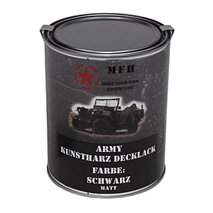 MFH army barva, černá matná, 1 litr obraz