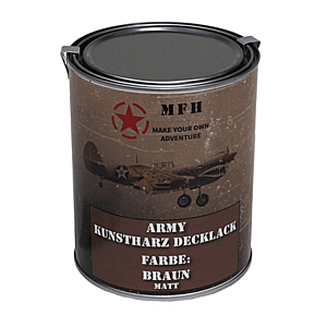 MFH army barva, hnědá matná, 1 litr obraz