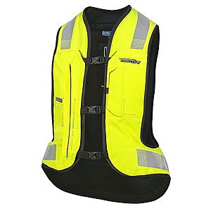 Airbagová vesta Helite e-Turtle HiVis, elektronická žlutá XL obraz