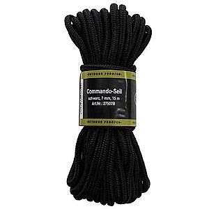 MFH polypropylénové lano 15 metrů 9mm černé obraz