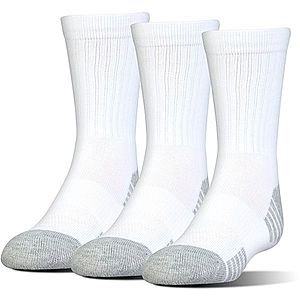 Pánské ponožky Under Armour HeatGear Tech Crew 3 páry White M (36-41) obraz