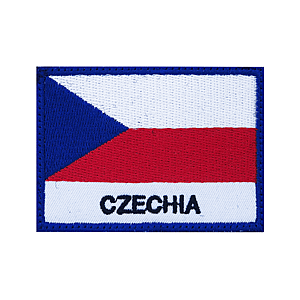 Nášivka Czechia vlajka, 7x5cm obraz