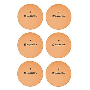 Pingpongové míčky inSPORTline Elisenda S1 6ks oranžová obraz
