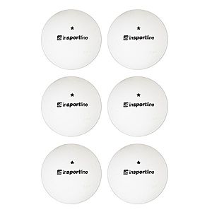 Pingpongové míčky inSPORTline Elisenda S1 6ks bílá obraz