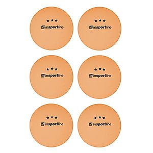 Pingpongové míčky inSPORTline Elisenda S3 6ks oranžová obraz