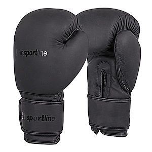 Boxerské rukavice inSPORTline Kuero černá 16oz obraz