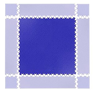 Puzzle zátěžová podložka inSPORTline Simple modrá obraz