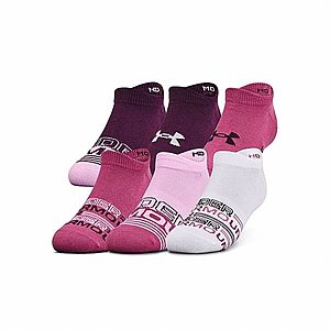 Dámské nízké ponožky Under Armour Women's Essential NS 6 párů Pink Quartz S (34-36, 5) obraz