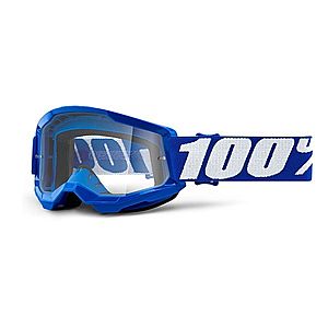 Dětské motokrosové brýle 100% Strata 2 Youth modrá, čiré plexi obraz