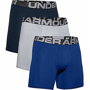 Boxerky Under Armour Charged Cotton 6in 3ks Royal S obraz