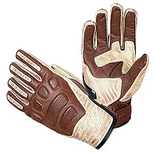 Kožené moto rukavice W-TEC Retro Gloves hnědo-béžová 4XL obraz