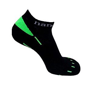 nanosilver Sportovní ponožky nízké kotníkové - XL 47/49 - černá/růžová obraz