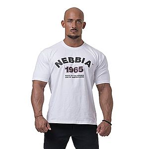 Pánské tričko Nebbia Golden Era 192 White XXL obraz