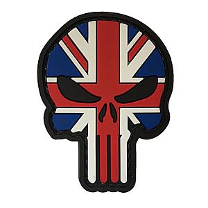 WARAGOD Nášivka 3D UK Punisher 6x4.5cm obraz