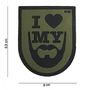 WARAGOD PVC nášivka "I love my beard" obraz