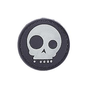 WARAGOD Tactical nášivka Funny Skull, čierna, 4cm obraz