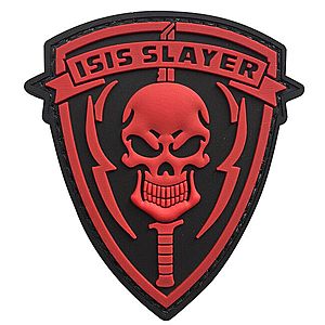WARAGOD Nášivka 3D ISIS SLAYER with Punisher 7.5x6cm obraz