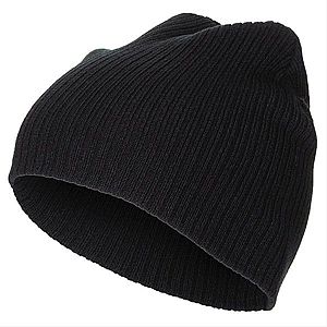MFH Beanie čepice pletená vroubkovaná černá obraz