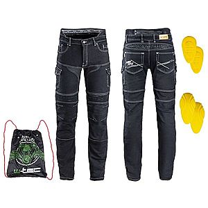 Pánské moto jeansy W-TEC Aredator EVO černá 46 obraz
