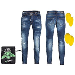 Pánské moto jeansy W-TEC Feeldy modrá 6XL obraz