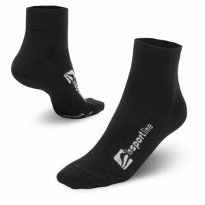 Bambusové střední ponožky inSPORTline Bambuo Crew AG+ černá 43-45 obraz