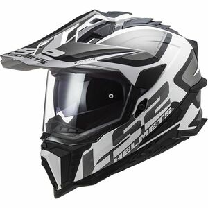 Enduro helma LS2 MX701 Explorer Alter Matt Black White XL (61-62) obraz