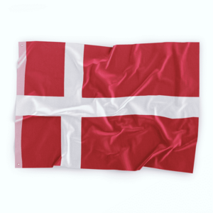 WARAGOD vlajka Dánsko 150x90 cm obraz