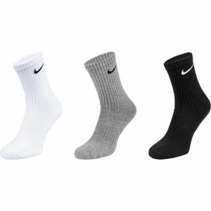 Nike EVERY DAY CUSH CREW 3PR Ponožky, černá, veľkosť L obraz