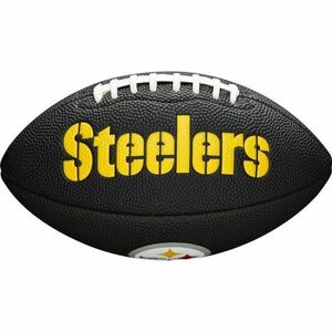 Wilson MINI NFL TEAM SOFT TOUCH FB BL PT Mini míč na americký fotbal, černá, veľkosť UNI obraz