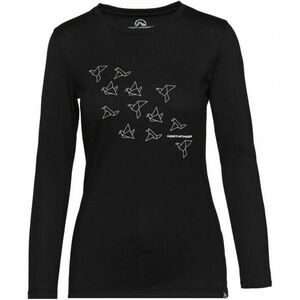 Northfinder SEWIRA Dámské bavlněné tričko s potiskem, černá, velikost obraz