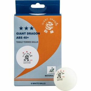 Giant Dragon WHT PI PO Míče na stolní tenis, bílá, velikost obraz