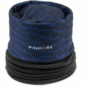 Finmark MULTIFUNCTIONAL SCARF Multifunkční šátek s fleecem, tmavě modrá, velikost obraz