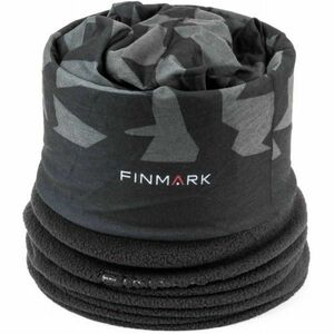 Finmark MULTIFUNCTIONAL SCARF Multifunkční šátek s fleecem, tmavě šedá, velikost obraz